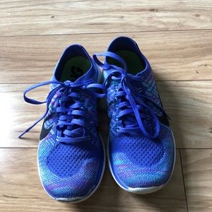 Nike free 4.0 Flynit size 6.5 purple